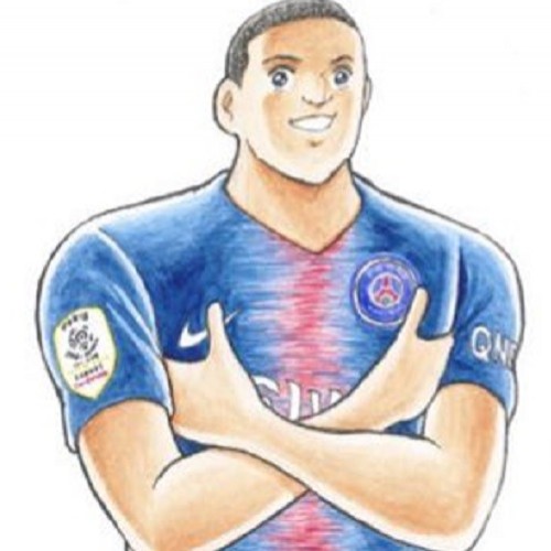 Que homenagem! Mbappé recebe caricatura à la Tsubasa de