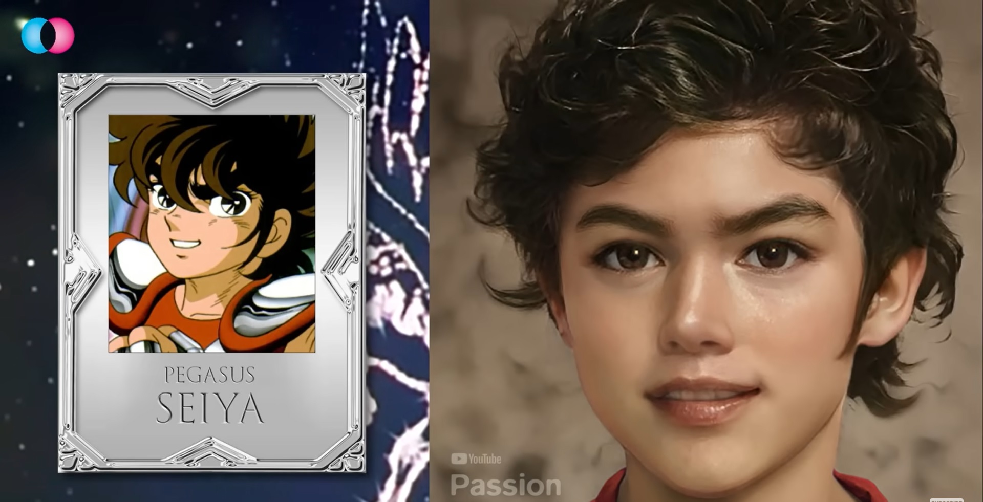 El la Imagen se puede ver al caballero de pegaso, Seiya como si fuera un humano de carne y hueso