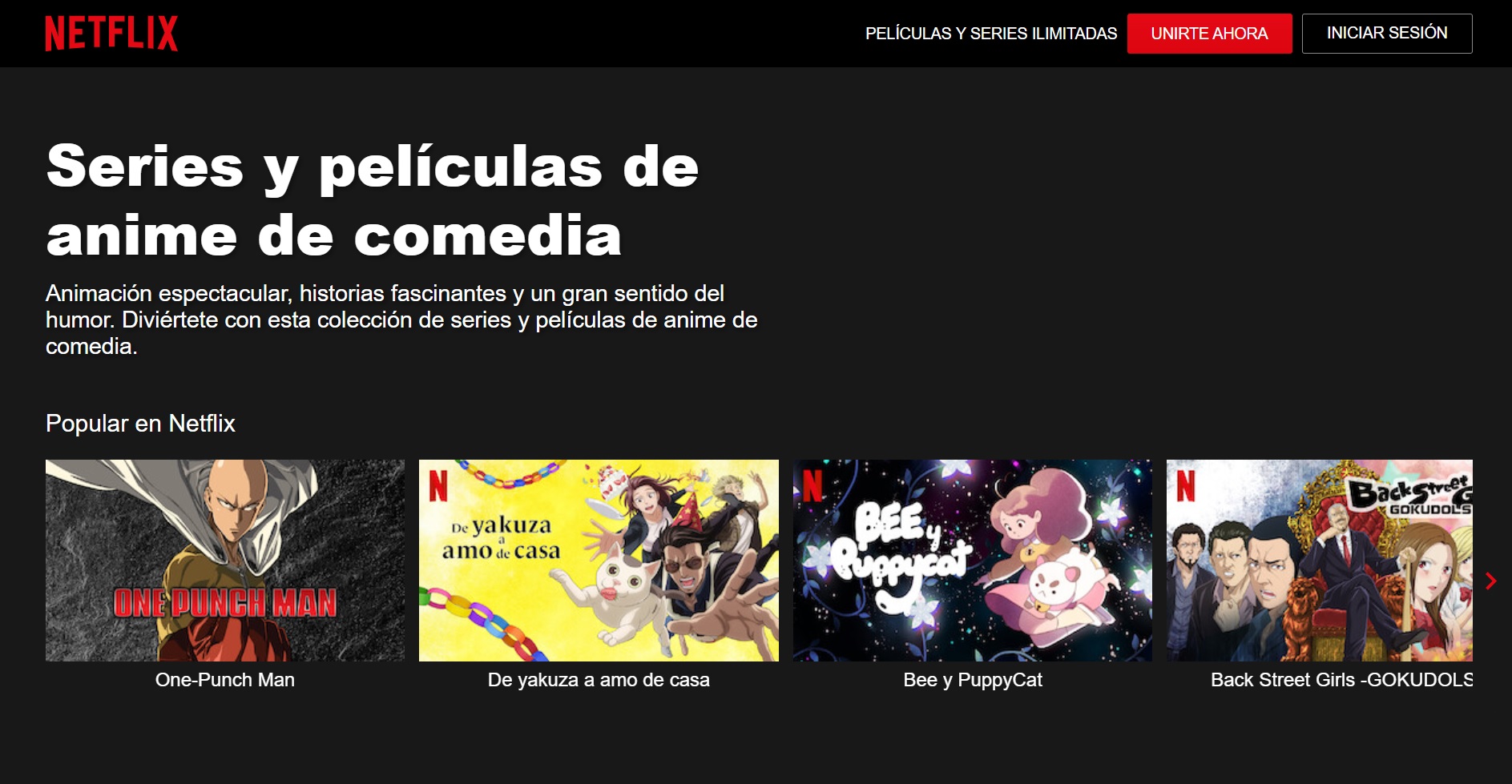Codigos Anime da Netflix 