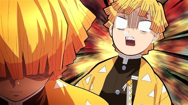 Kimetsu no Yaiba Imagen del personaje Zenitsu Agatsuma de Demon Slayer