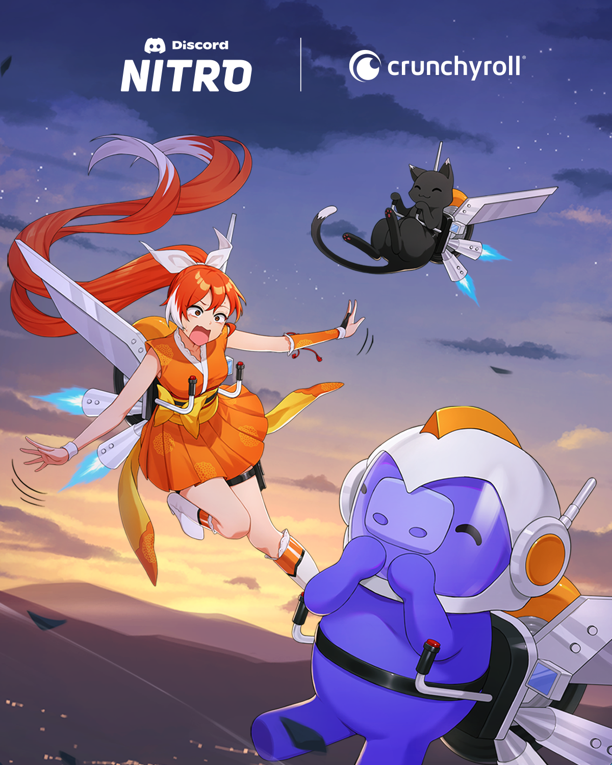Alianza Crunchyroll y Discord Visual de la alianza entre Crunchyroll y Discord.