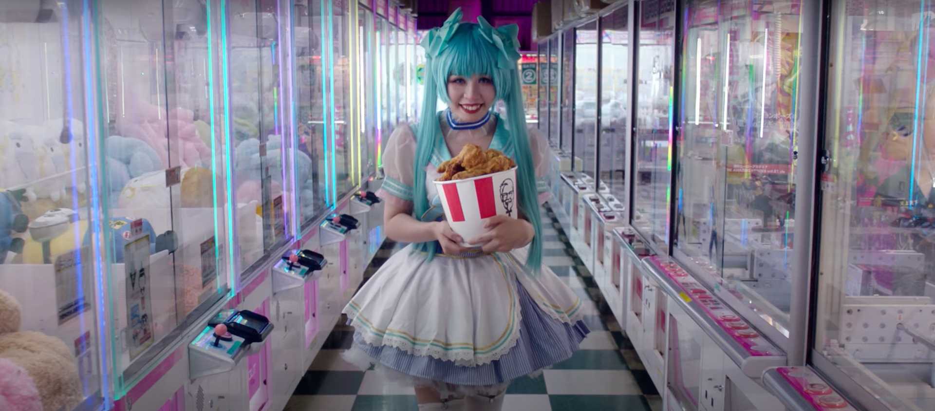 Fotografía de la campaña de KFC en España para comer pollo frito en Navidad