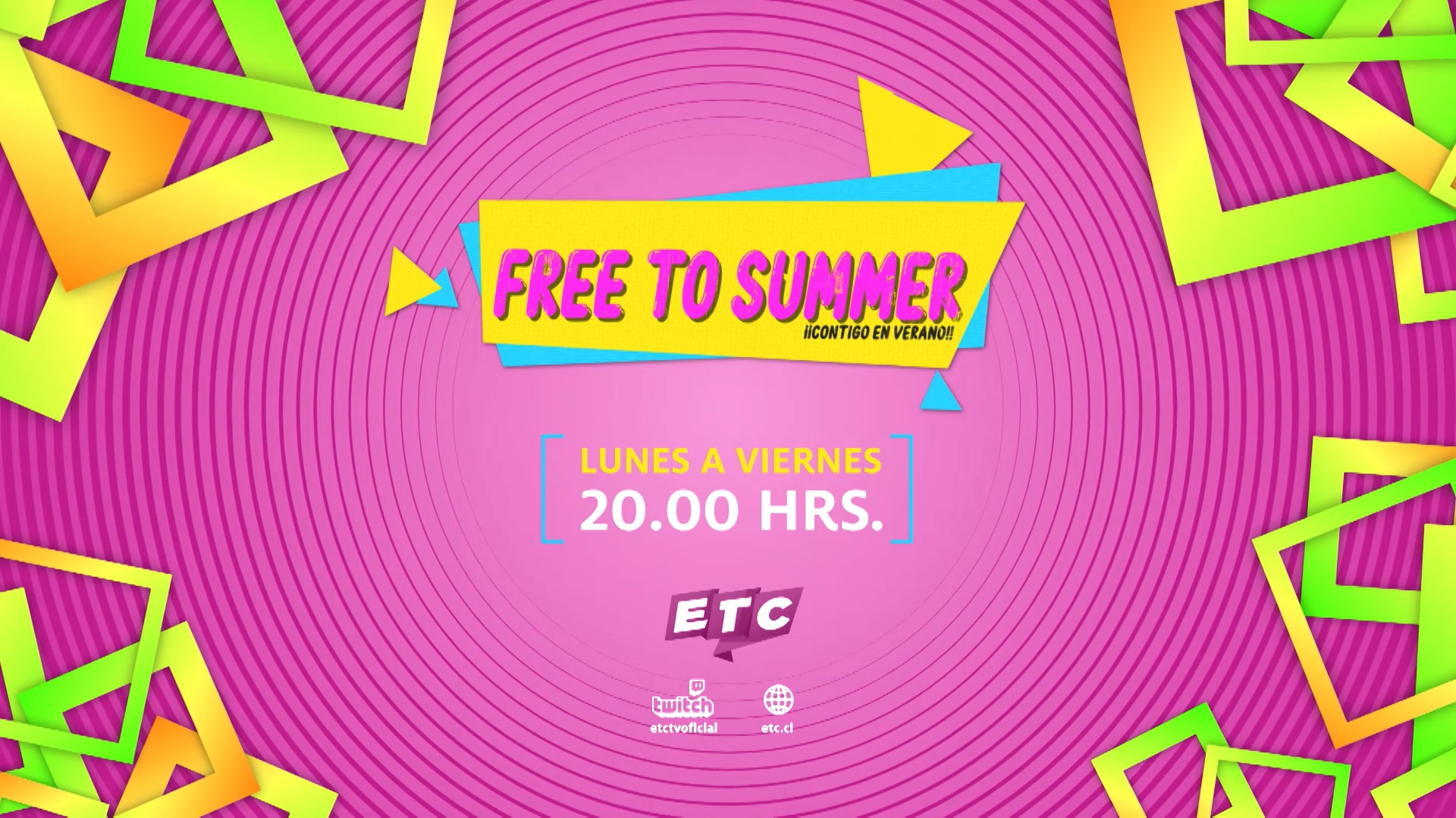 Free To Summer, programa de verano que va de lunes a viernes a las 20 horas en vivo y en directo 