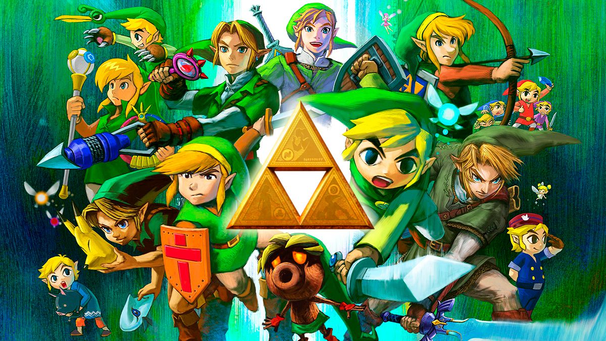 Link en diversos juegos de la saga