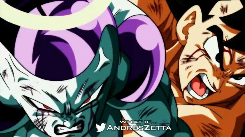 Goku y Frezeer con sangre 