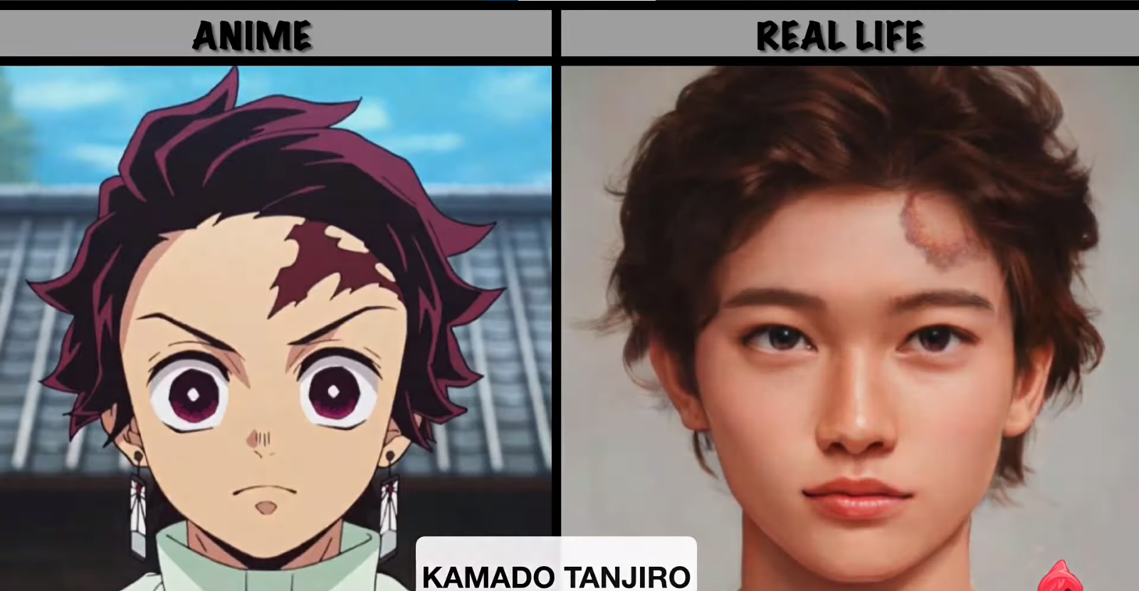 Tanjiro Kamado en la vida real