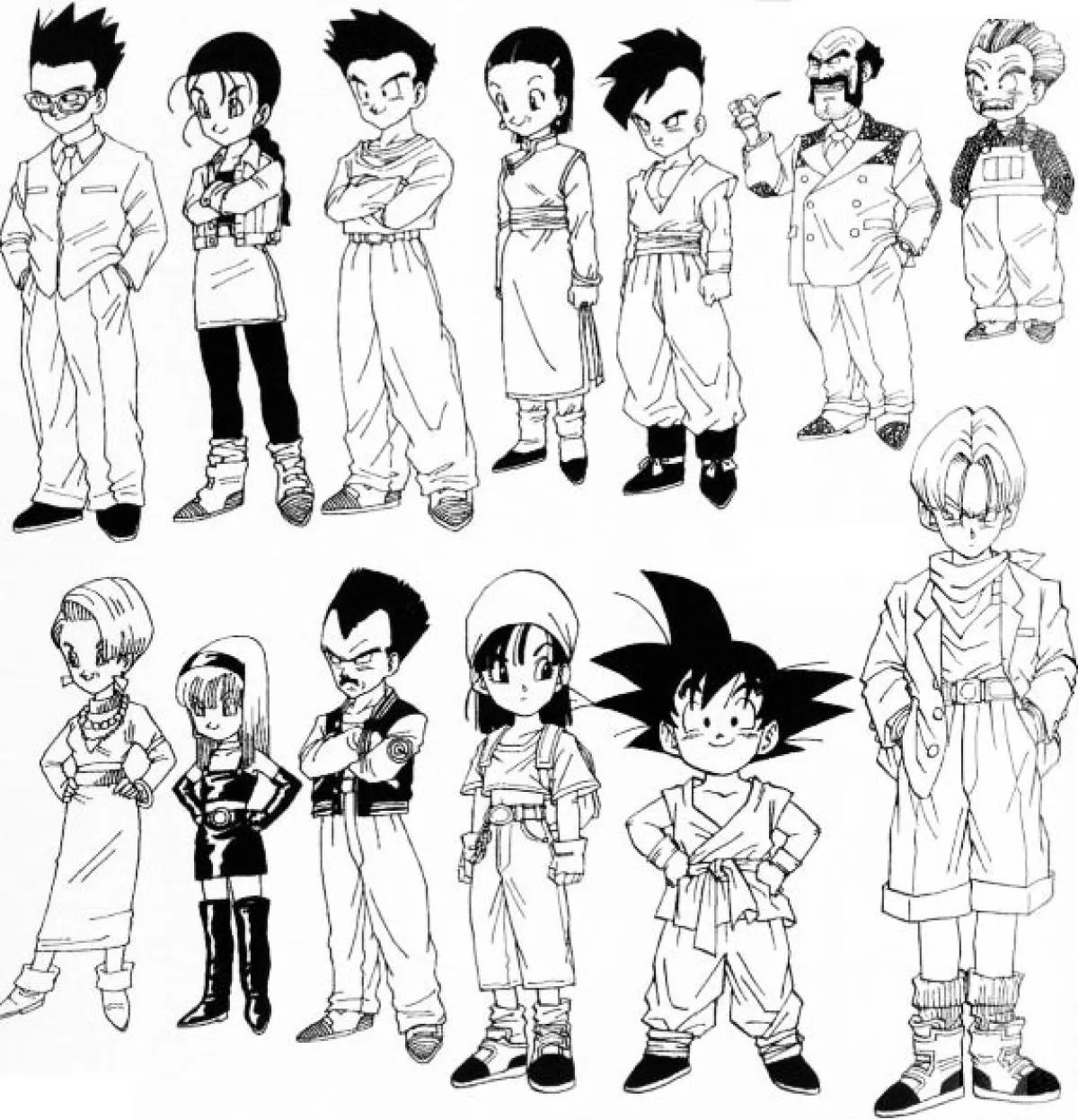Diseños de Akira Toriyama para Dragon Ball GT
