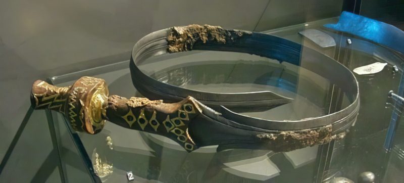 Urumi exhibida en un museo