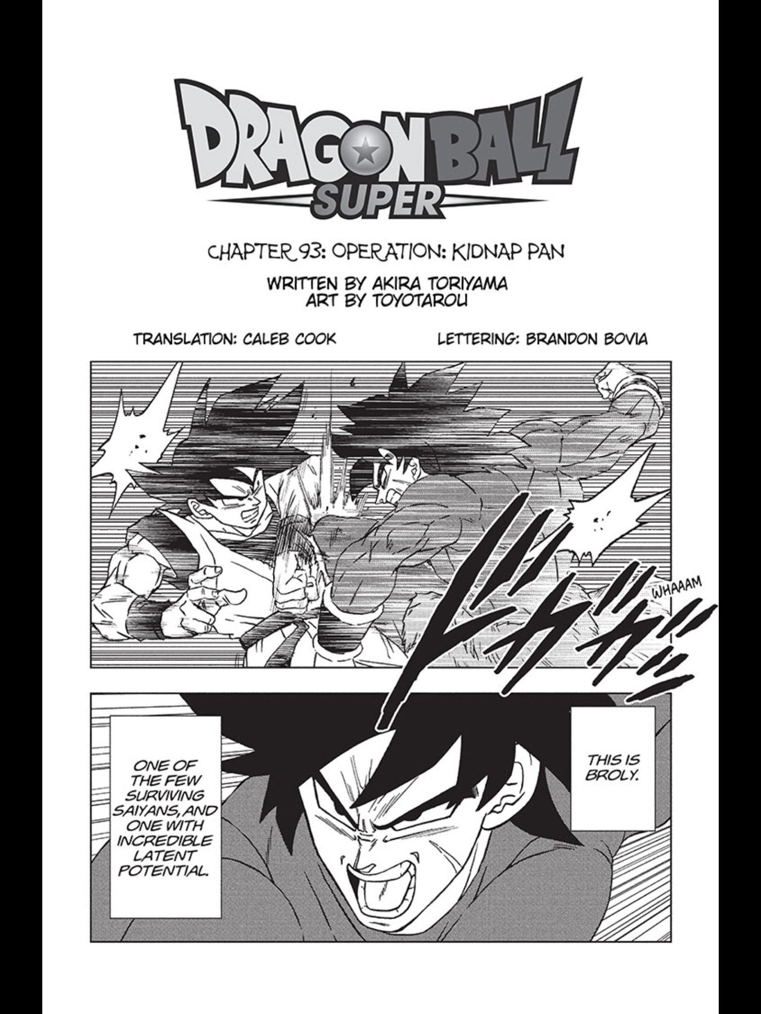 Manga 93 de Dragon Ball Super