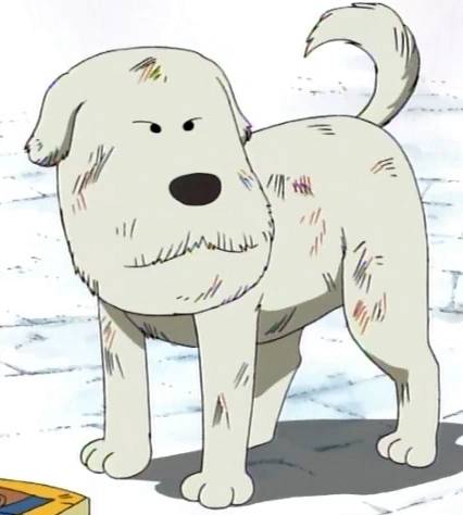 Shushu, perrito que aparece en el arco de Orange Town en One Piece