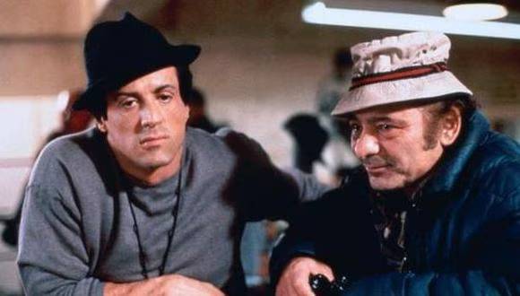 Burt Young como Paullie junto a Silvester Stallone como Rocky