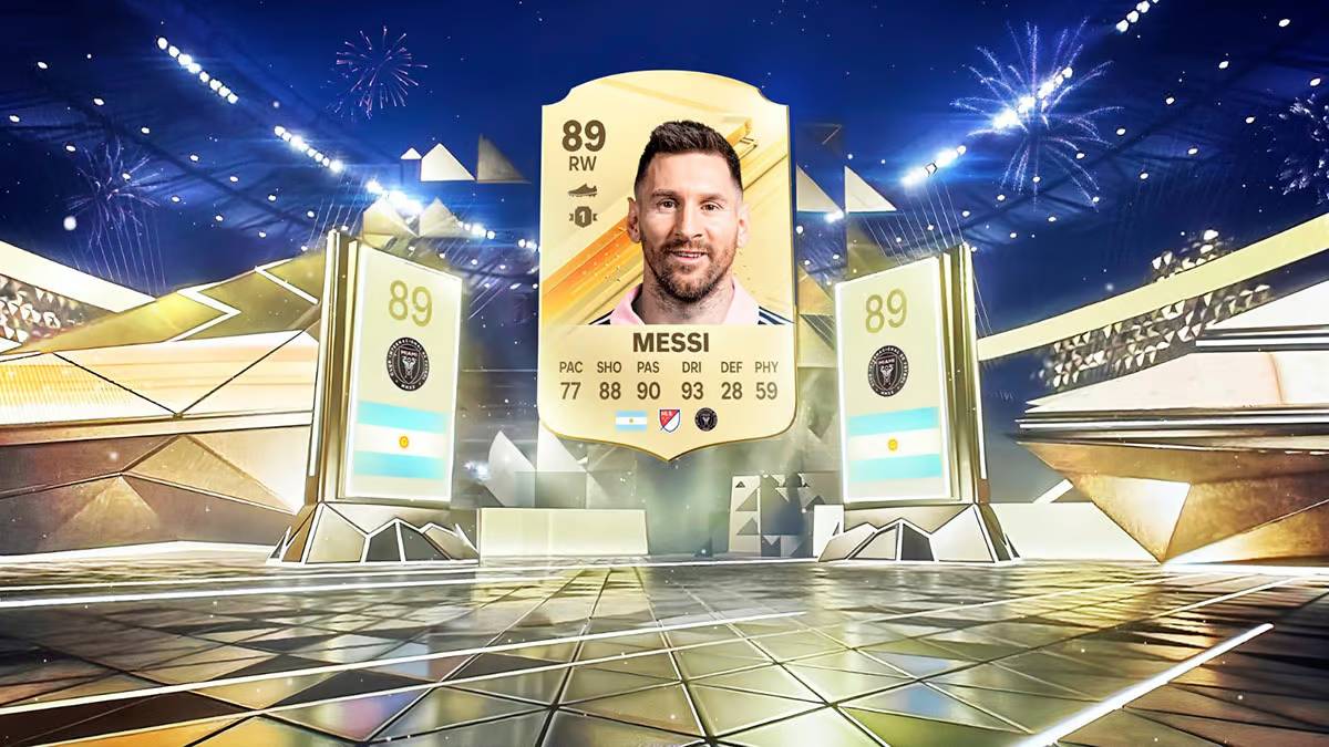 Messi in a pack en el EA FC 24 