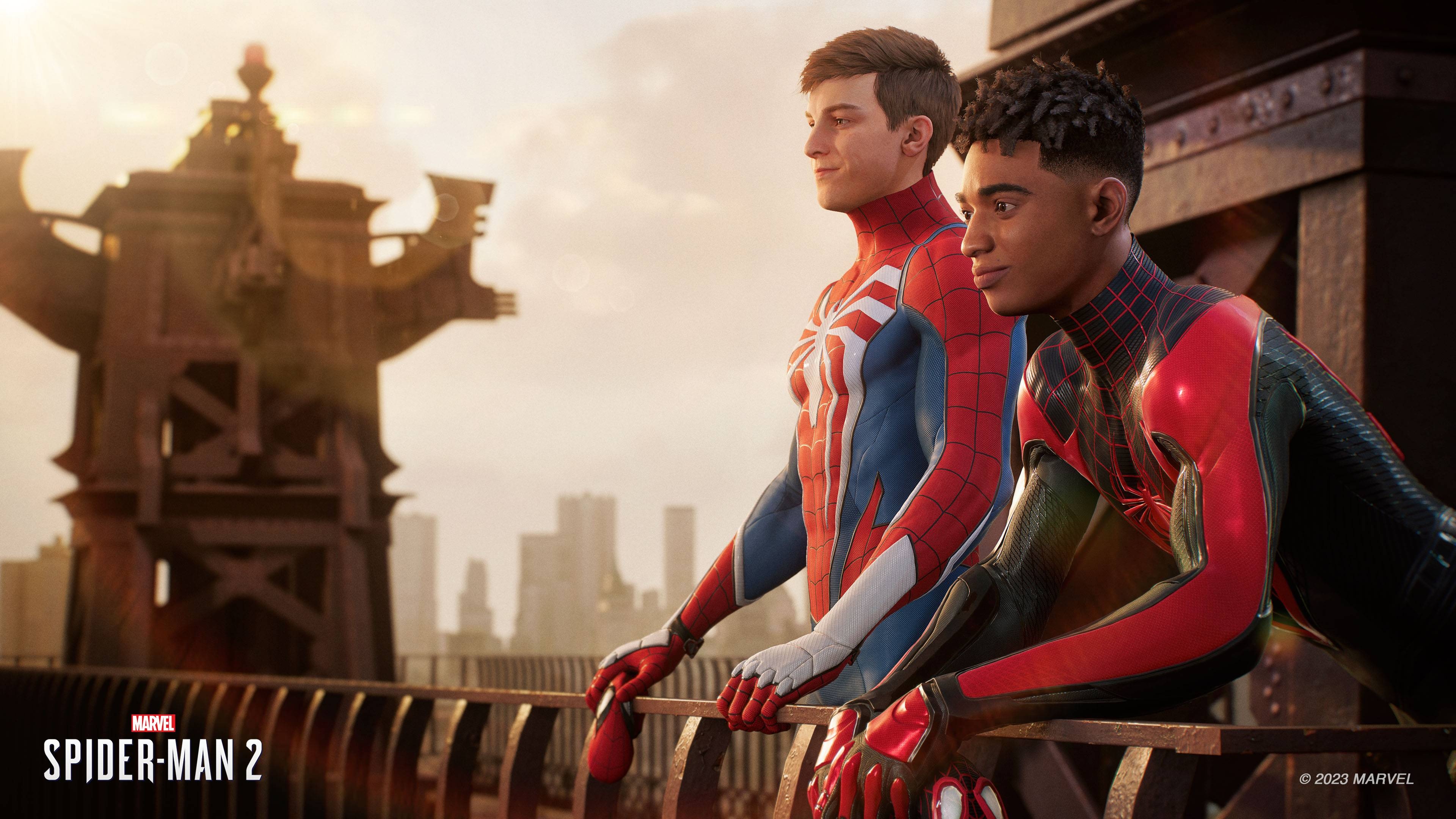 Peter Parker y Miles Morales en el Marvel´s Spiderrman 2