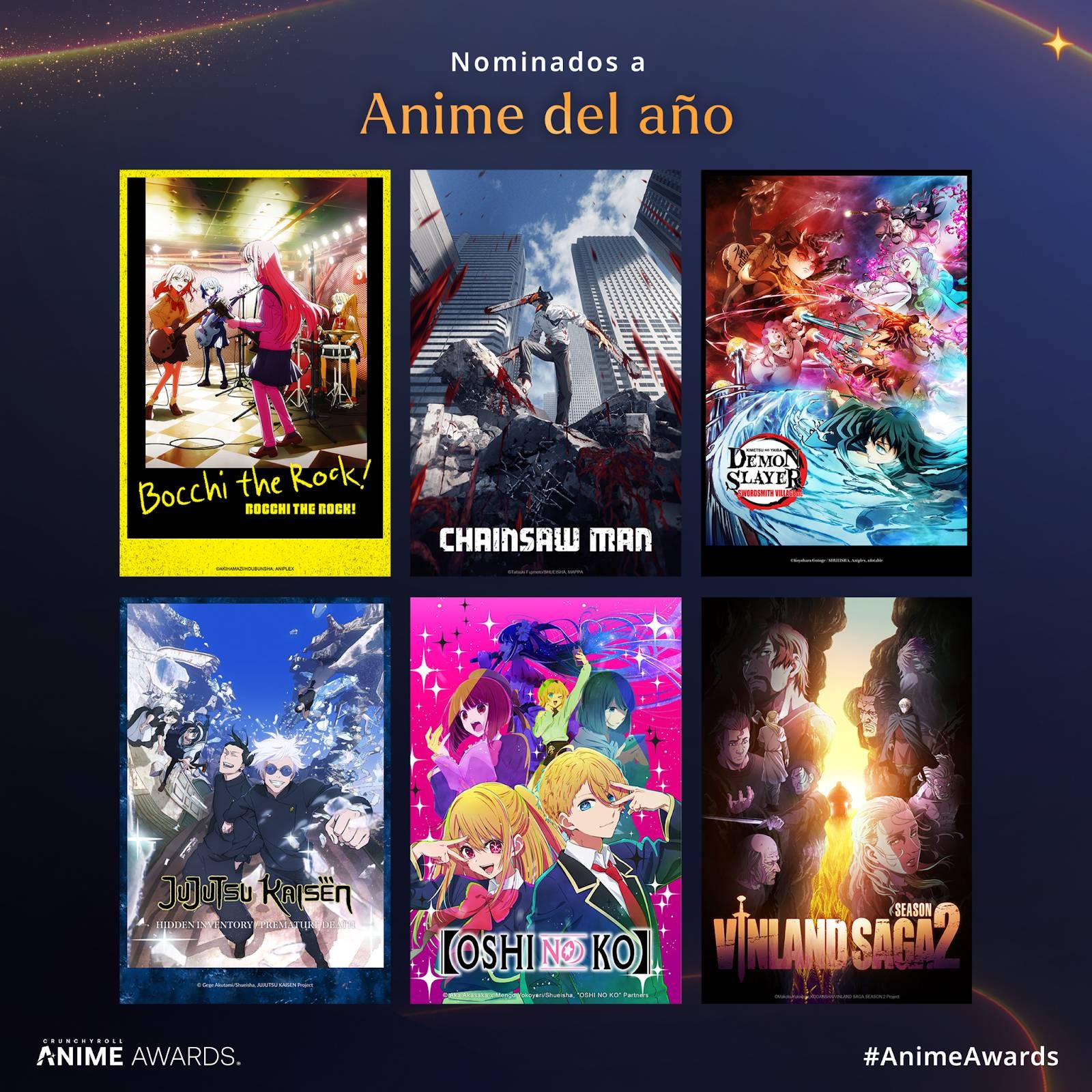 Nominados para Anime del año 