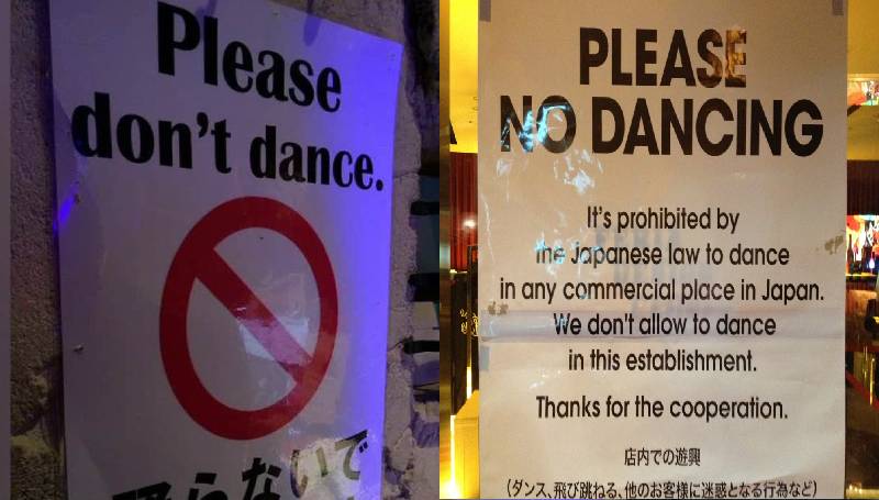 Letreros de prohibición en Japón 