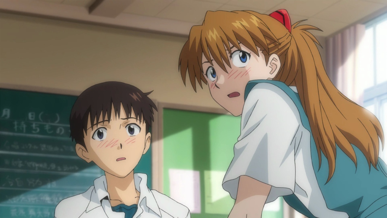 Shinji con Asuka 