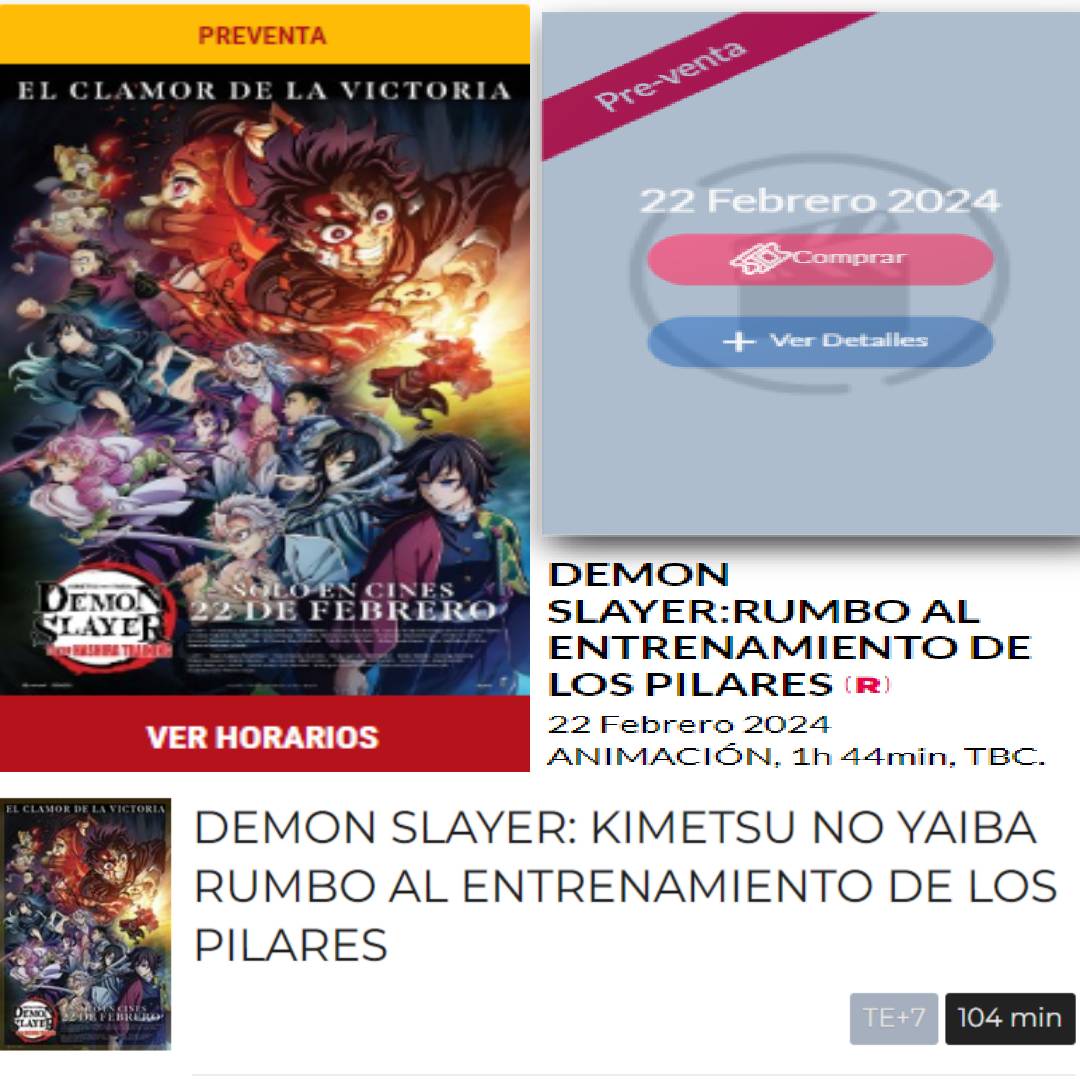 Preventas de Demon Slayer 