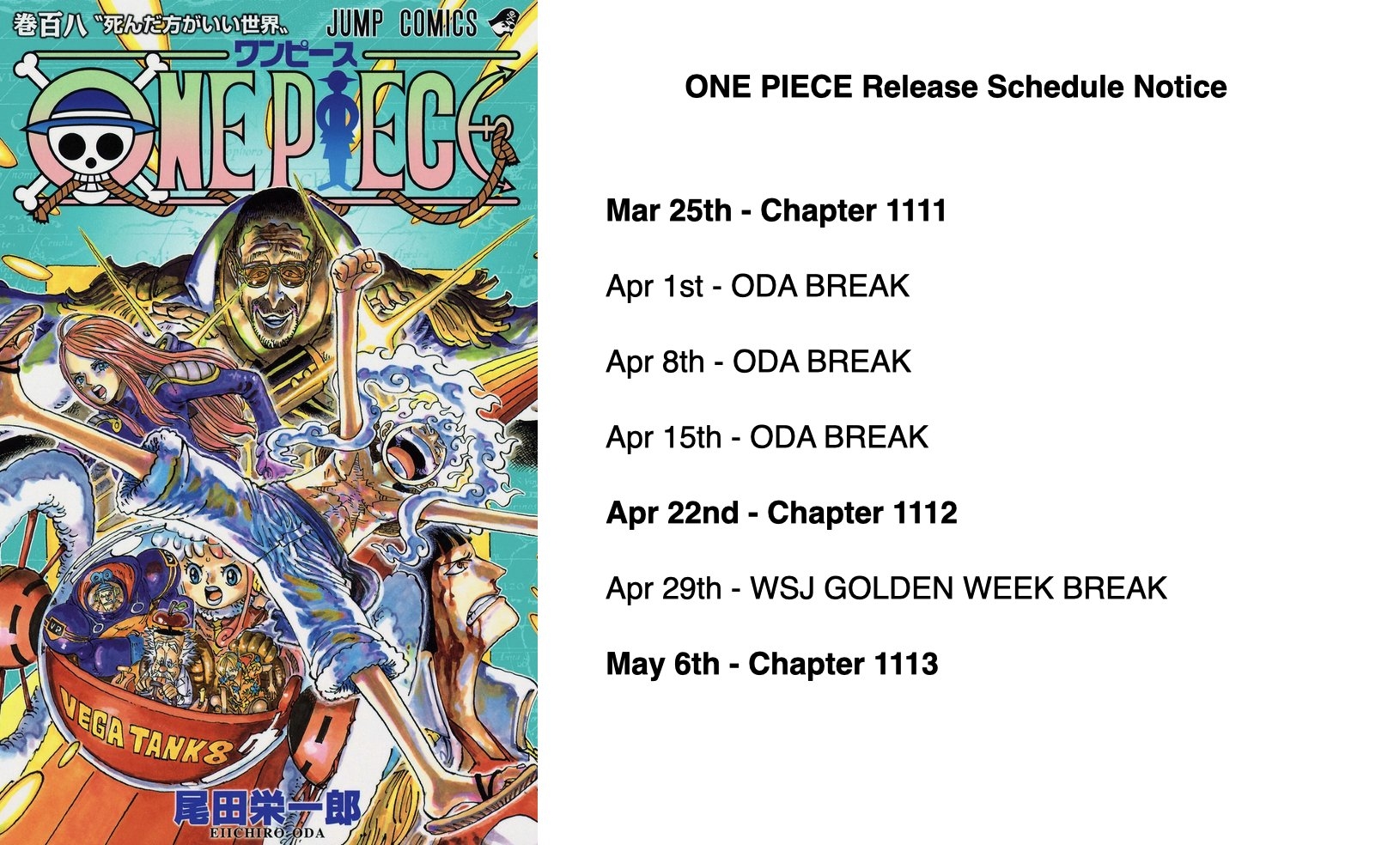 Calendario de One Piece