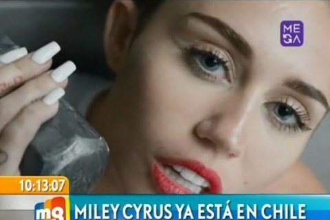 Miley Cyrus ya está en Chile
