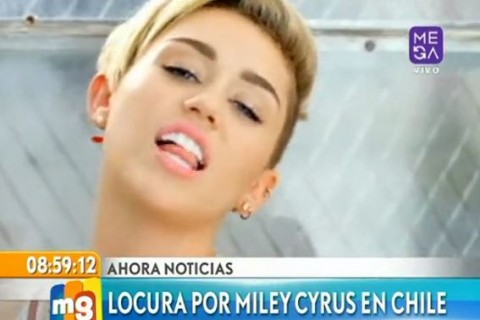 Locura por Miley Cyrus en Chile