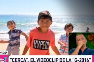 Los niños de la G-16 sorprendieron a Lucho Jara