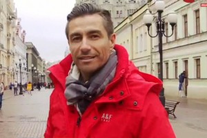 Fernando Solabarrieta recorre las calles de Moscú