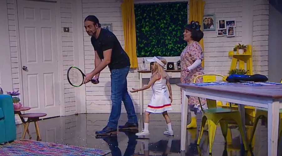 ¡Nicolás Massú le enseñó a jugar Tenis a Miguelito!