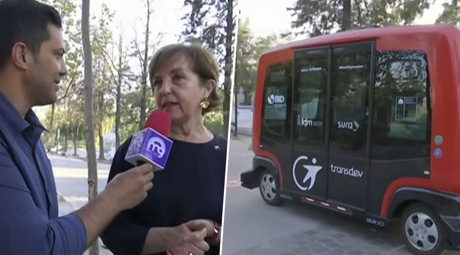 Se maneja solo y es 100% eléctrico: Simón Oliveros se subió al primer bus autónomo de Chile y Latinoamérica