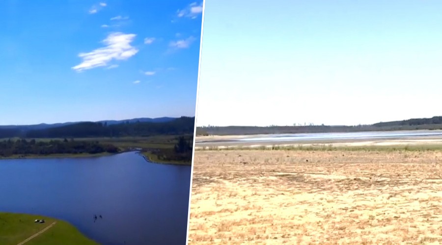 Chile y la peor sequía de la historia: El lago peñuelas tiene menos del 10% de su capacidad