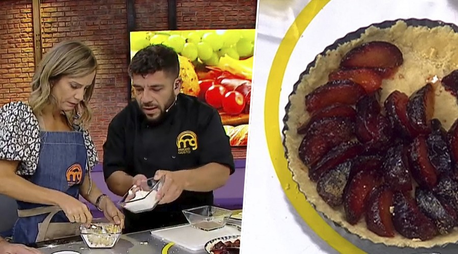 Serrucho enseñó una saludable receta de kuchen de ciruela para este verano