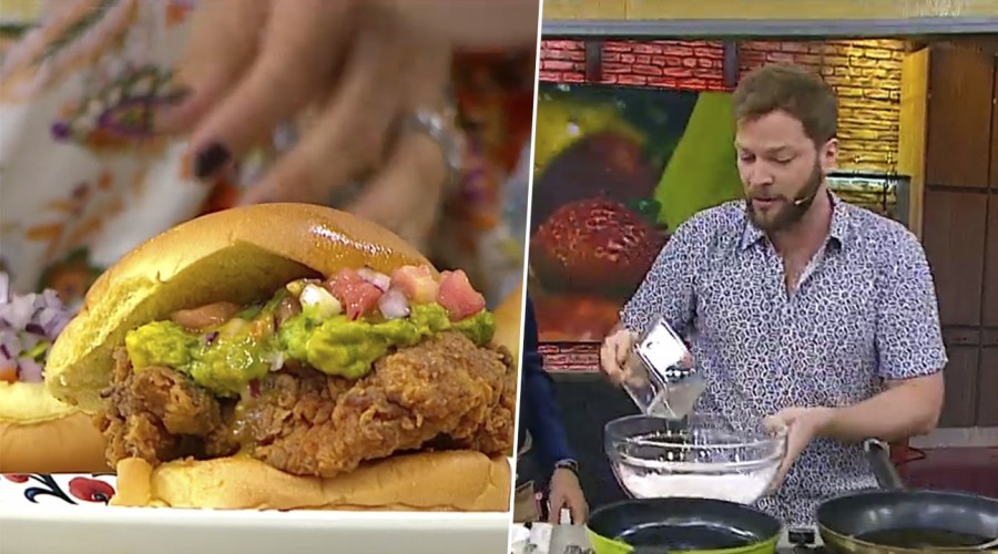 Felipe sánchez se luce como el "rey de sándwich" con su receta estrella en Mucho Gusto