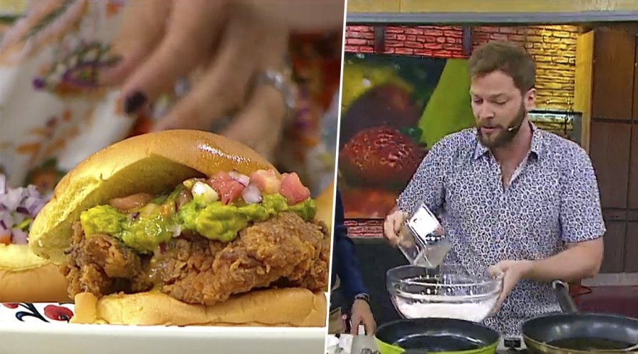 Felipe sánchez se luce como el 'rey de sándwich' con su receta estrella en Mucho Gusto