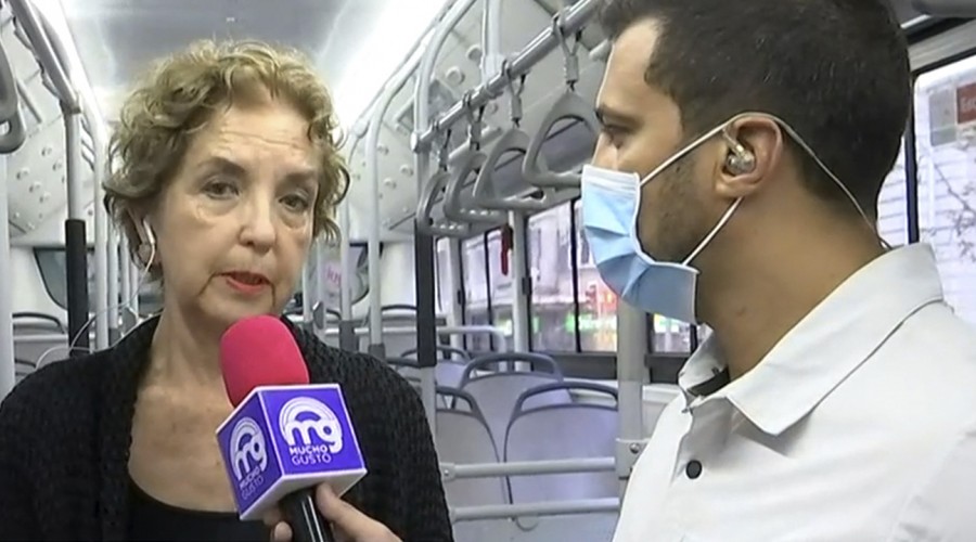 Ministra explica medidas de sanitización en el transporte público para evitar expansión de coronavirus