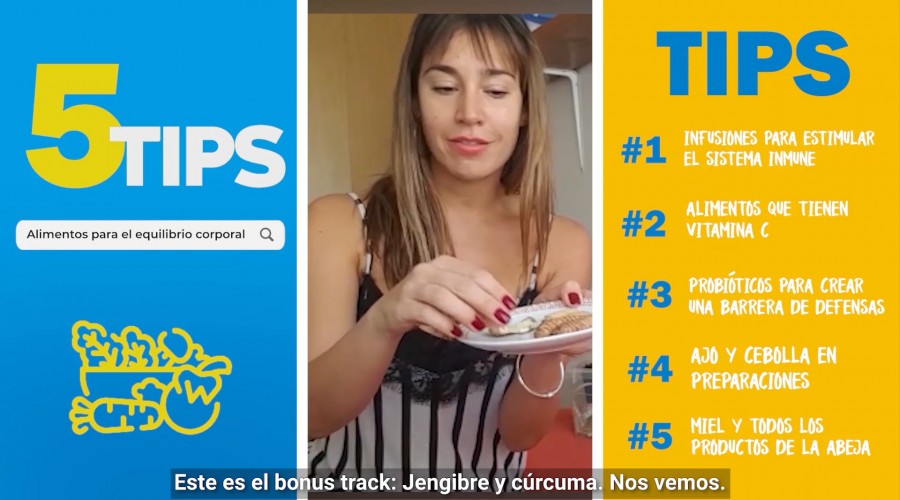 #5Tips: "La nutri" y sus opciones para fortalecer el sistema inmune durante la cuarentena