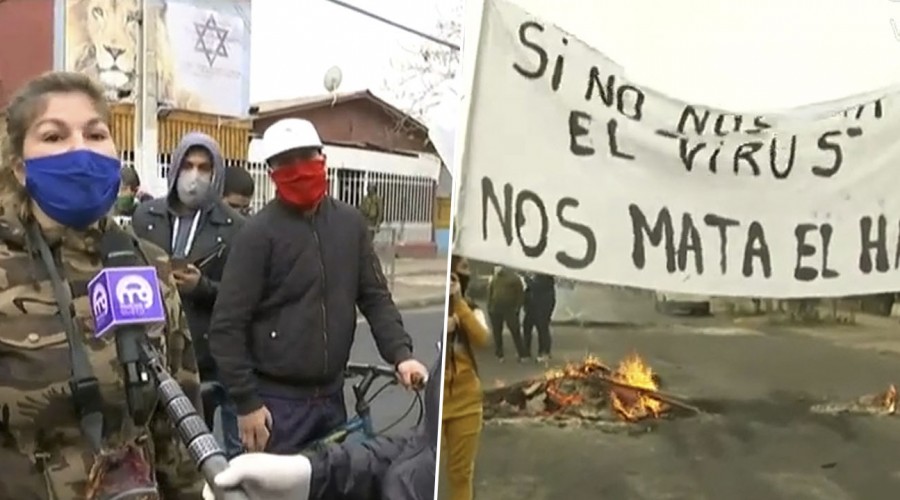 Vecinos de La Pintana reclaman falta de ayuda y dialogan con Carabineros para evitar violencia