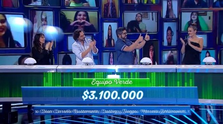 Equipo verde logra destronar al azul y gana con la 'Cuenta regresiva'