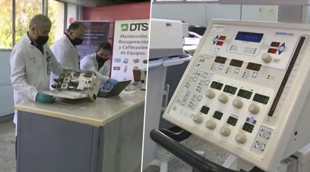 Empresa aeronáutica de Chile recicla ventiladores mecánicos en desuso para combatir el Covid-19