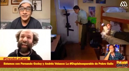#DesdeLaCasa: Godoy y Velasco revivieron al padre Gabriel y a Juan Luis de Isla Paraiso en videollamada