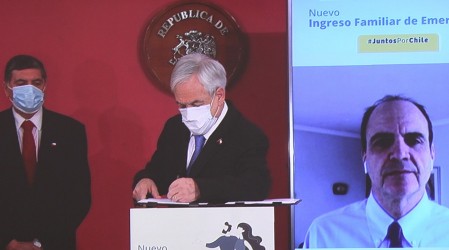 Presidente Piñera firma proyecto que aumenta el Ingreso Familiar de Emergencia
