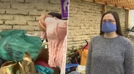 "Te lo regalo mamá": Joven de 15 años recolecta ropa para ayudar a mamás en plena pandemia