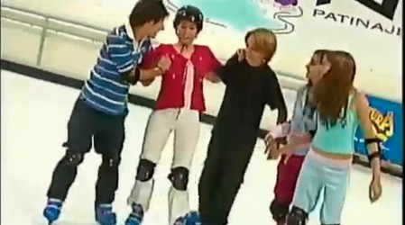 La banda disfrutó una tarde de 'Patinaje'