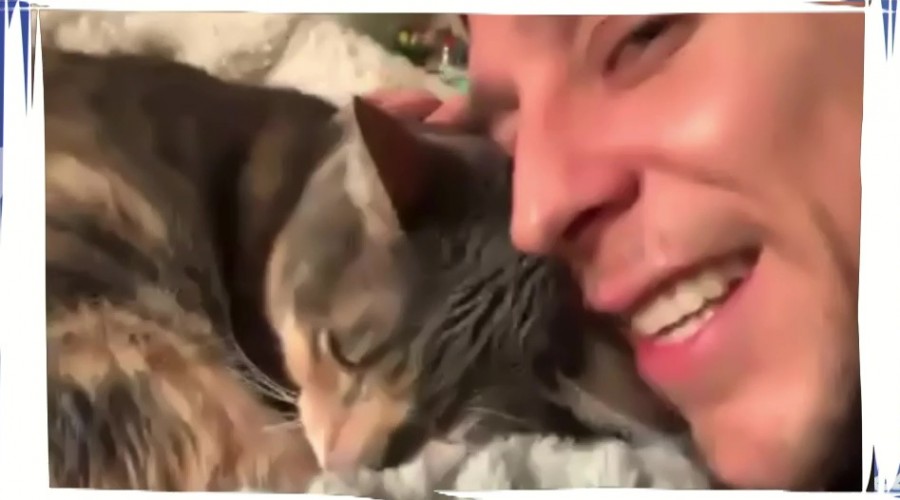 "Conexión única con mis mascotas": Conoce a la esquiva pero tierna gatita rescatada por Matías Vega
