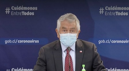 Ministro Paris informa que positividad de exámentes PCR ha bajado a 19%