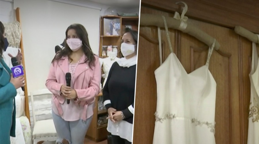 Familia de La Florida teme que su pyme de vestidos de novia quiebre por la pandemia