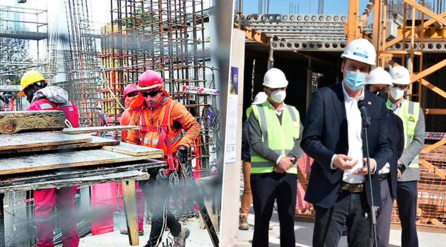 Constructoras retoman obras: "El 88% de los trabajadores quiere volver"