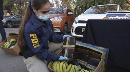 Escondida en plátanos, gaseosas y paltas: Así ingresa la droga a Chile en pandemia