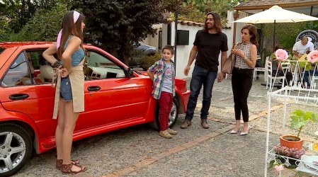 Isidora y Nicolás compartieron con Fabián