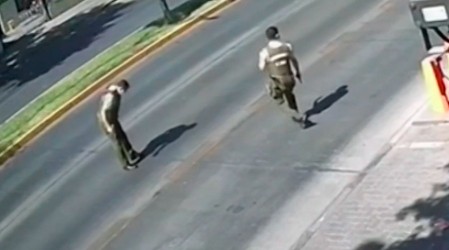 Confusa persecución en Providencia: Carabinero fue herido a bala por compañero y otro atropellado por guardia
