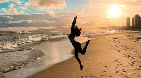 Puestas de sol junto al mar: Así Gala disfruta de su vida en Brasil
