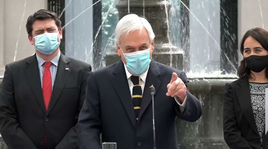 Presidente Piñera indica que llevará al TC el tercer retiro del 10% de ser necesario